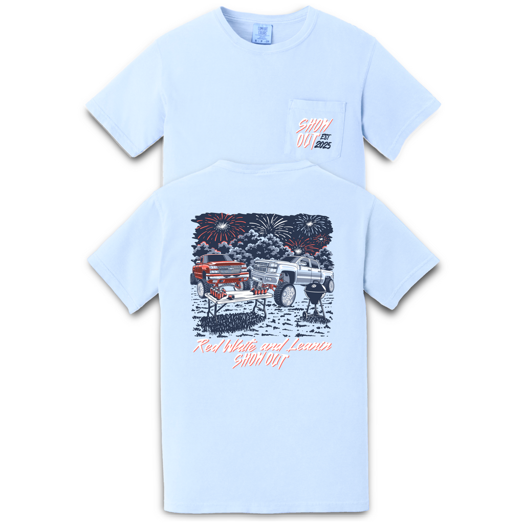 Red White and Leanin Tee