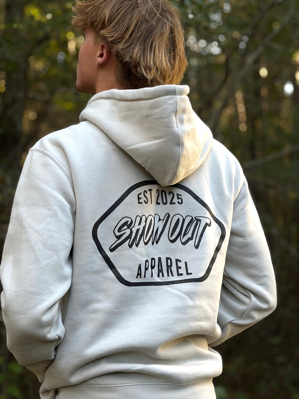 Badge Logo Hoodie | Smoke