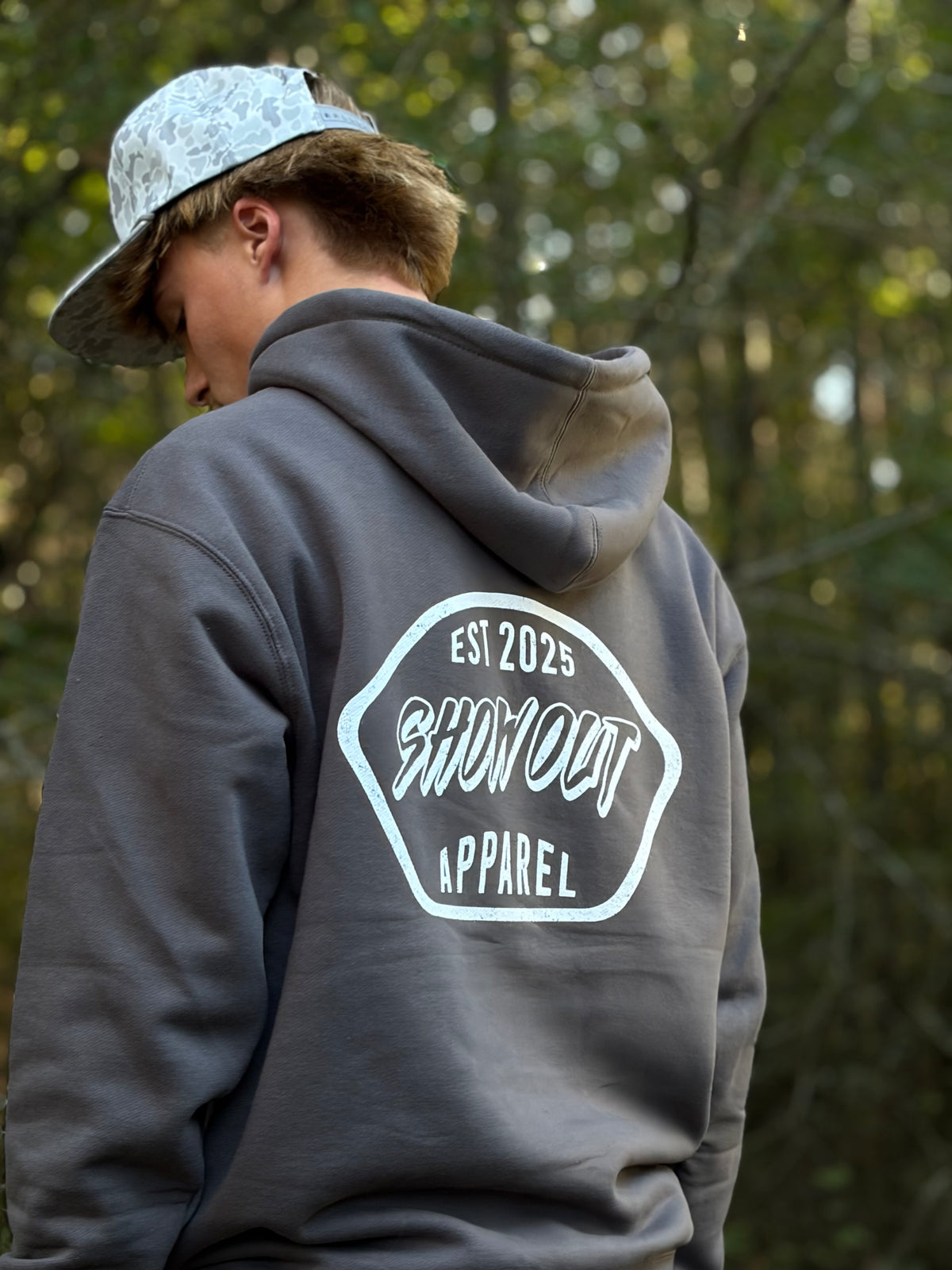 Badge Logo Hoodie | Charcoal