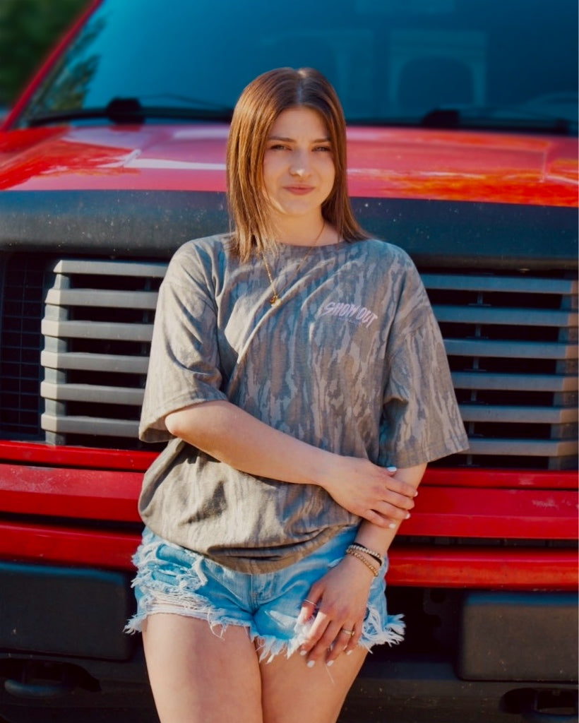 Pink ShowOut Bottomland Tee