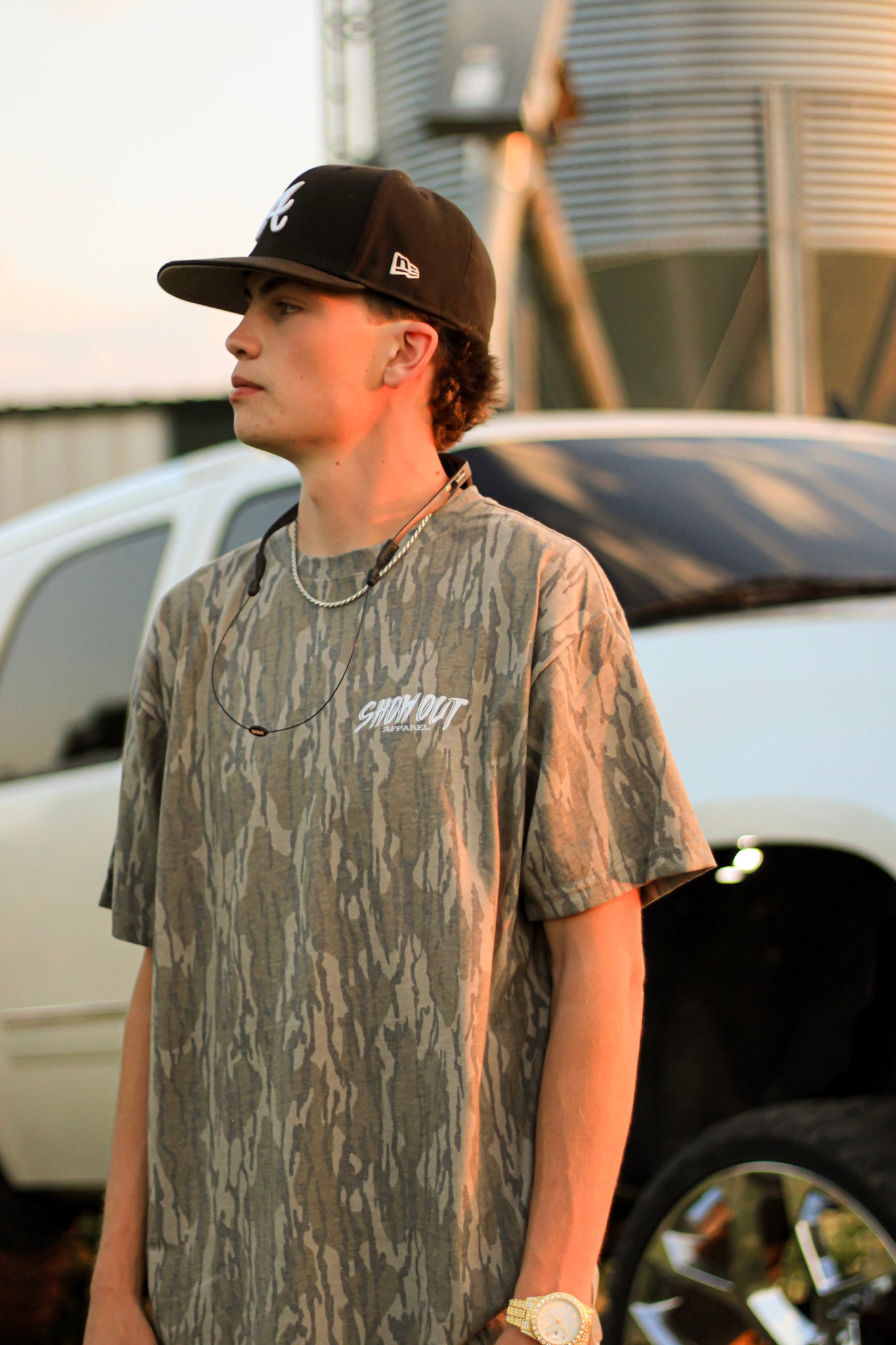 White ShowOut Bottomland Tee